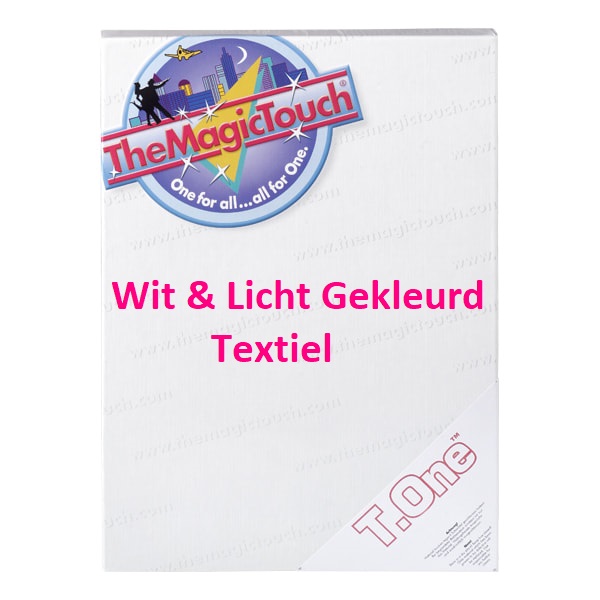 Blaast op middelen getrouwd Transferpapier, Printbaar Flex, Vinyl & Stickerpapier :: Transfer papier ::  TextielTransfers :: TheMagicTouch T.One A4 50 vel - Producten | Glitter  Glamour | Decoratie en plotter materialen